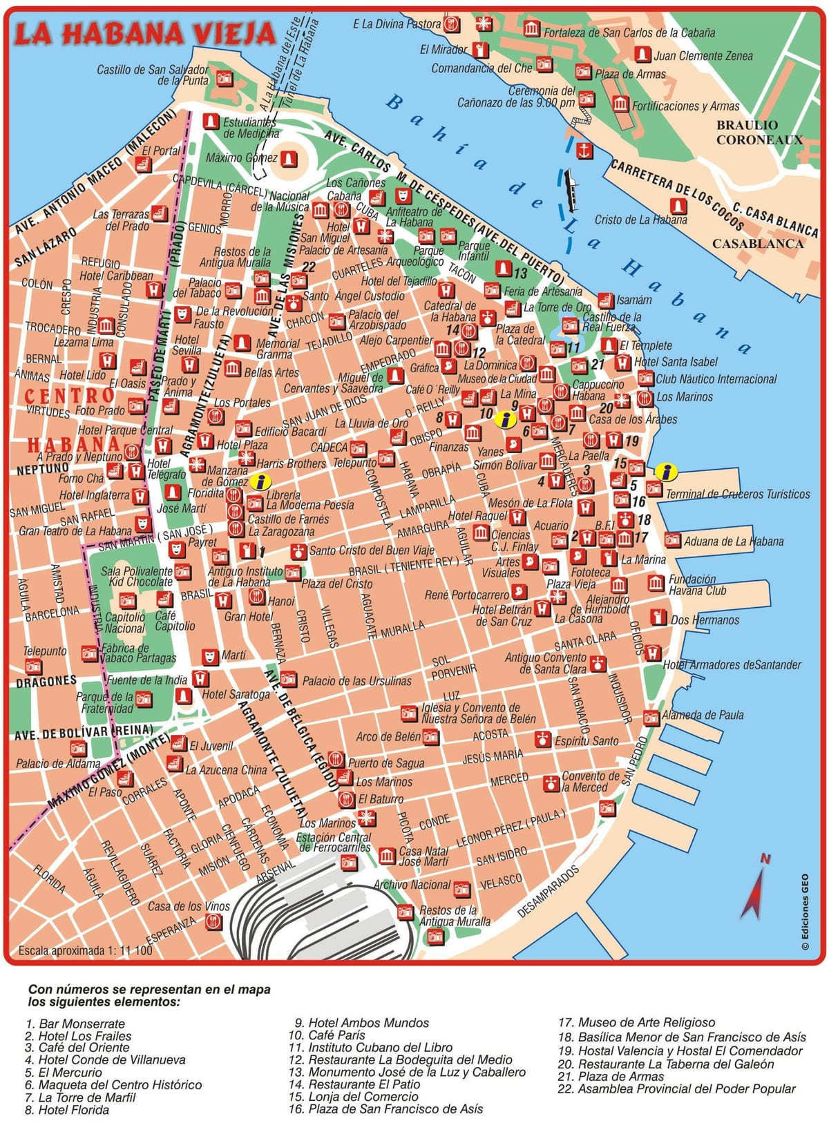 মানচিত্র Habana vieja