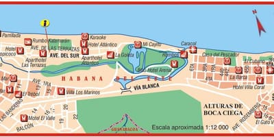 মানচিত্র এর playa del este কিউবা